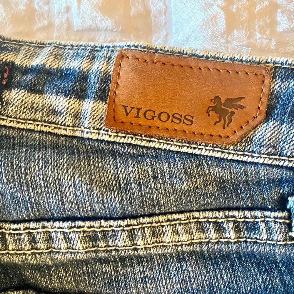 Blue Vigoss denim short shorts, sz 5/6 (28) - Picture 7 of 8